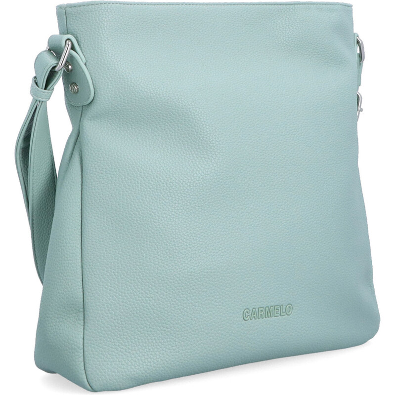 Kabelka ze syntetické kůže crossbody Carmelo zelená 4271 SZE