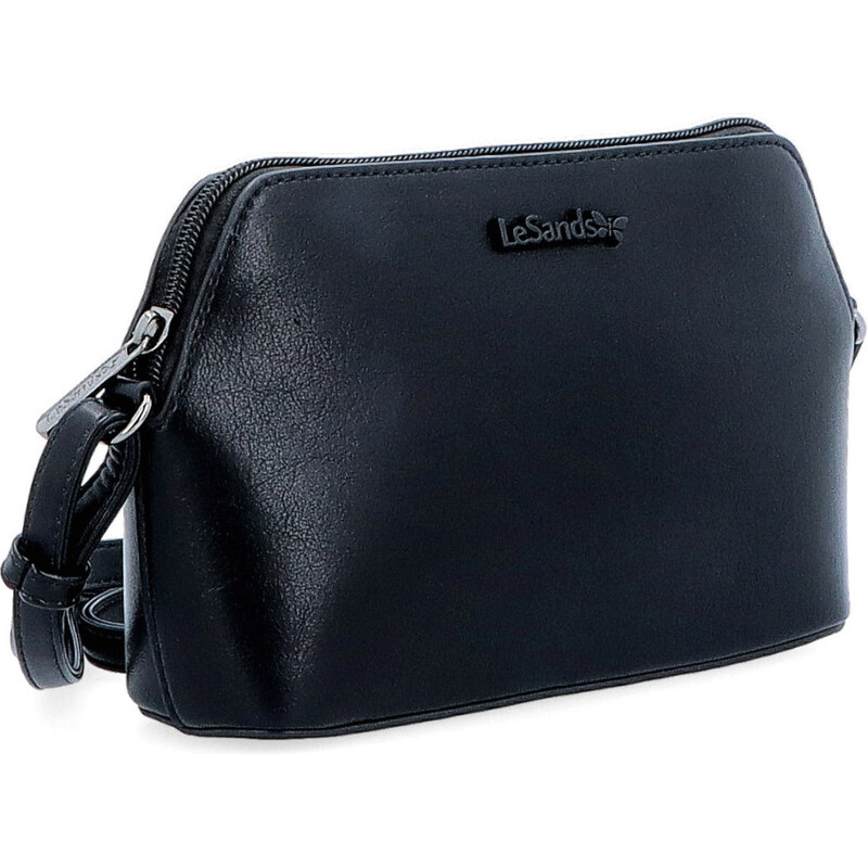 Kabelka ze syntetické kůže crossbody Le Sands černá 7718 C