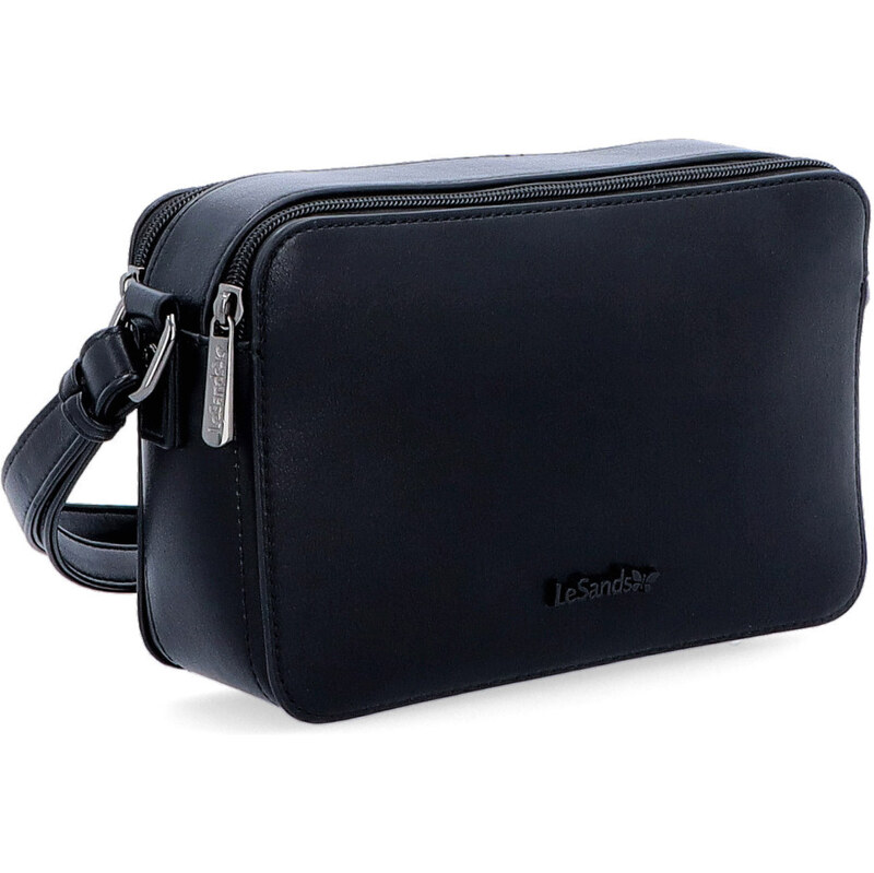 Kabelka ze syntetické kůže crossbody Le Sands černá 7717 C