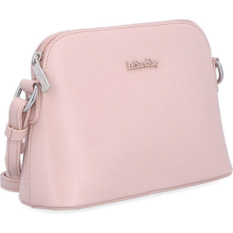 Kabelka ze syntetické kůže crossbody Le Sands růžová 7710 R 106555030