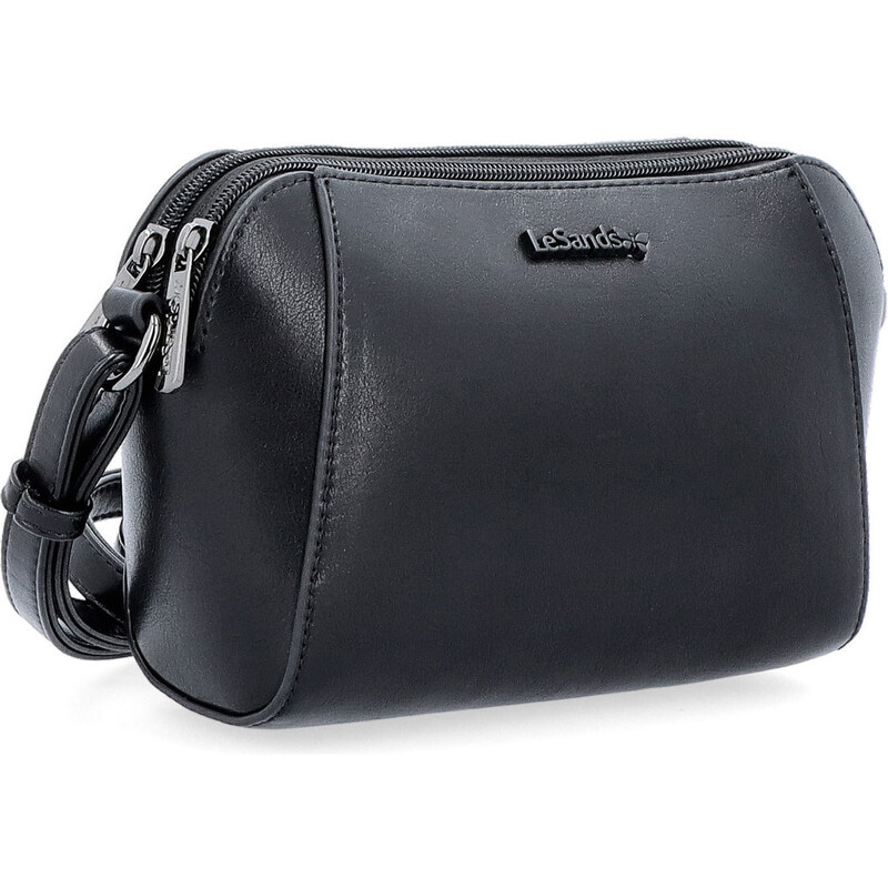 Kabelka ze syntetické kůže crossbody Le Sands černá 7716 C