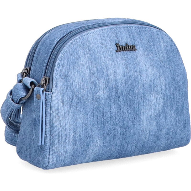 Kabelka ze syntetické kůže crossbody Indee modrá 6334 M 106555064