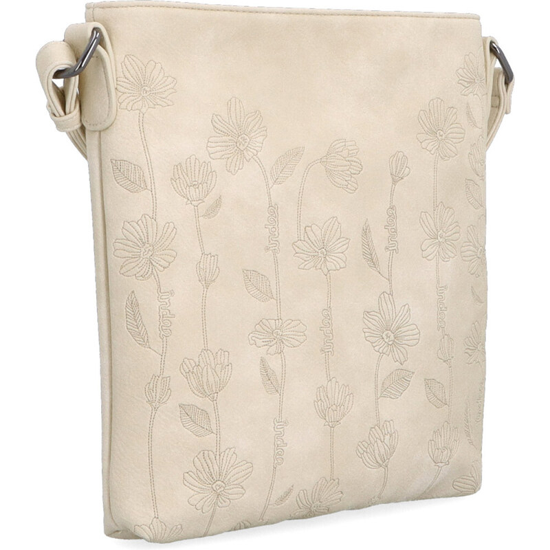 Kabelka ze syntetické kůže crossbody Indee béžová 6329 BE 106555075