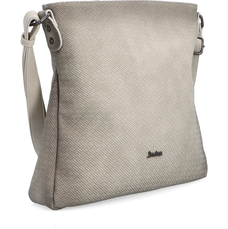 Kabelka ze syntetické kůže crossbody Indee béžová 6317 K 106555089