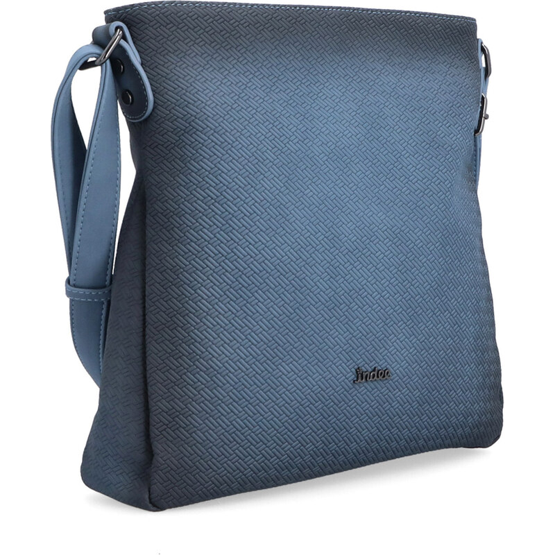 Kabelka ze syntetické kůže crossbody Indee modrá 6317 M 106555088