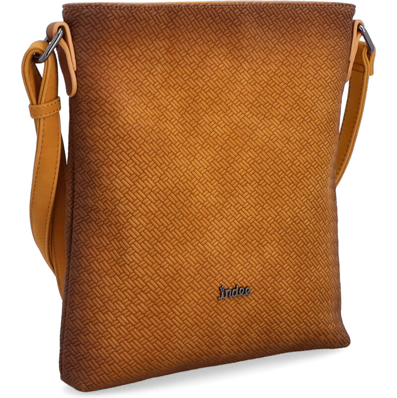 Kabelka ze syntetické kůže crossbody Indee žlutá 6316 ZLU 106555090