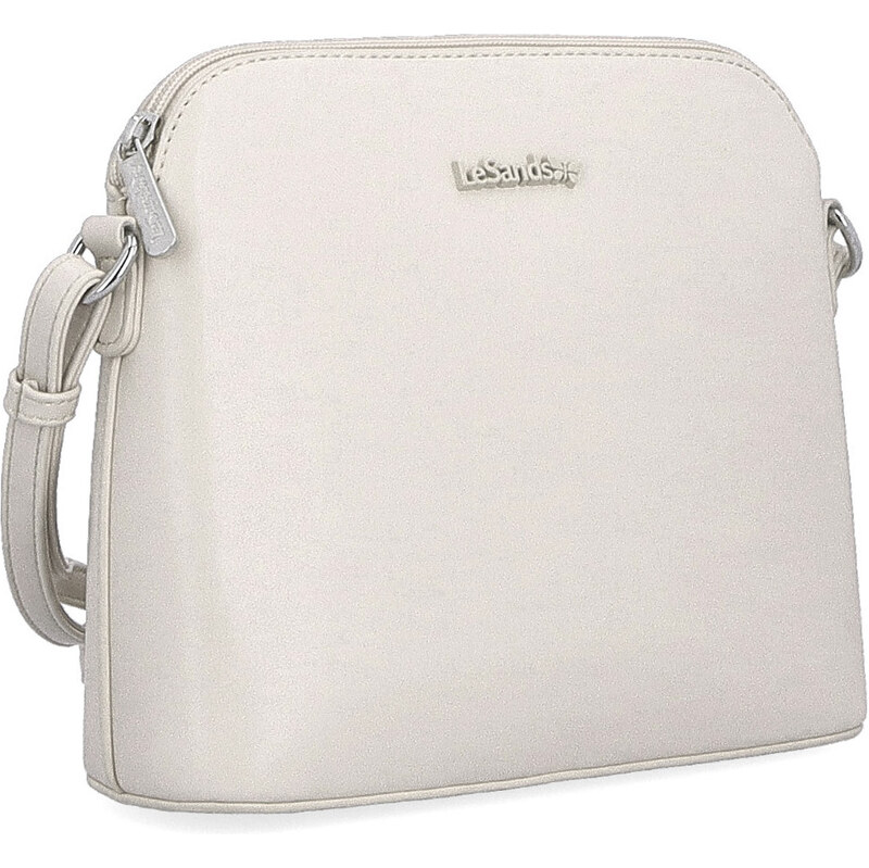 Kabelka ze syntetické kůže crossbody Le Sands béžová 7712 BE