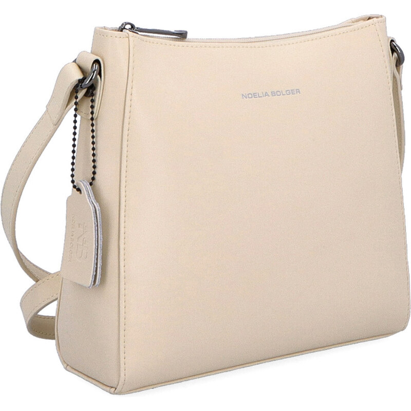 Kožená kabelka crossbody Noelia Bolger béžová NB 0097 BE
