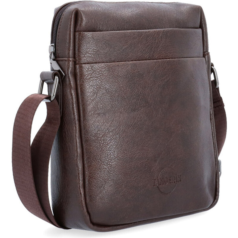Pánská taška ze syntetické kůže crossbody Tangerin hnědá 2322 H