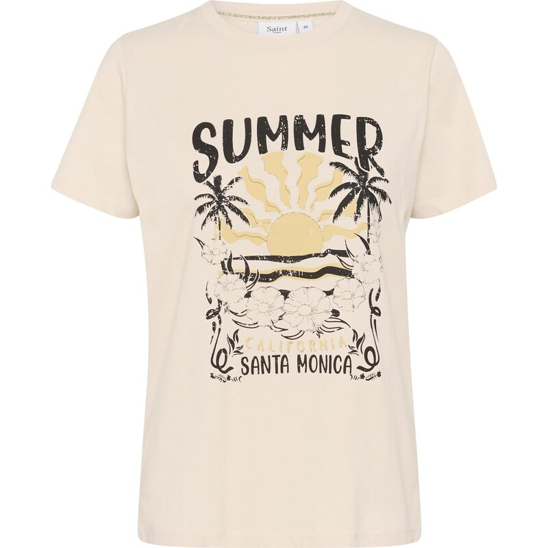 SAINT TROPEZ Tričko Kuvi krémová / hořčicová / černá 108763208