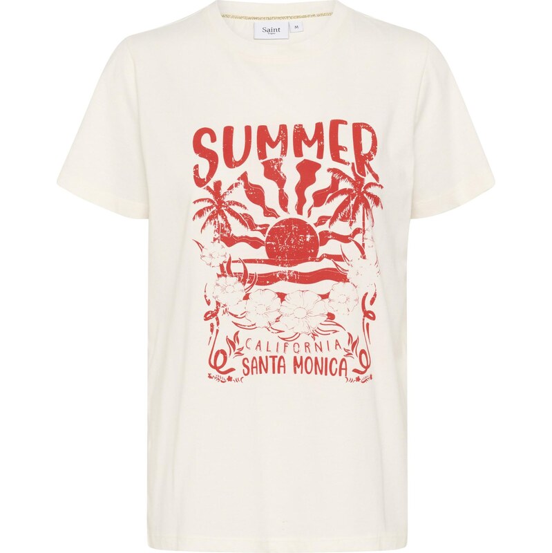SAINT TROPEZ Tričko KuviSZ červená / bílá