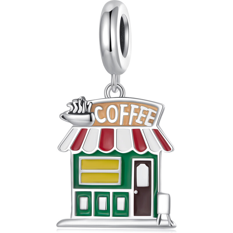 Elenys stříbrný visací přívěsek Coffee Shop 106558375