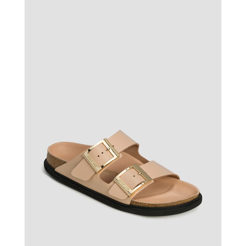 Dámské Béžové Pantofle Birkenstock Arizona Db Lena Hs Narrow