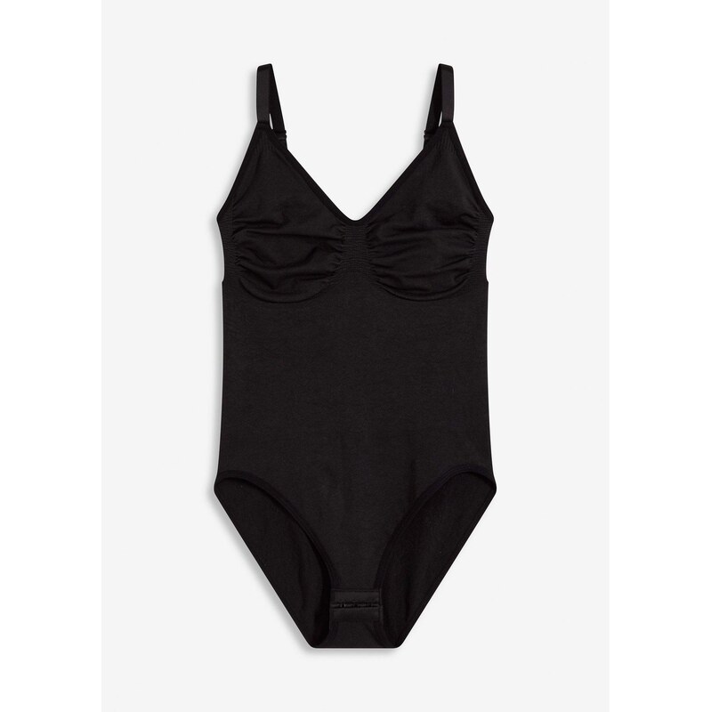 bonprix Bezešvé stahovací body, střední tvarující efekt černá Žena 114446126