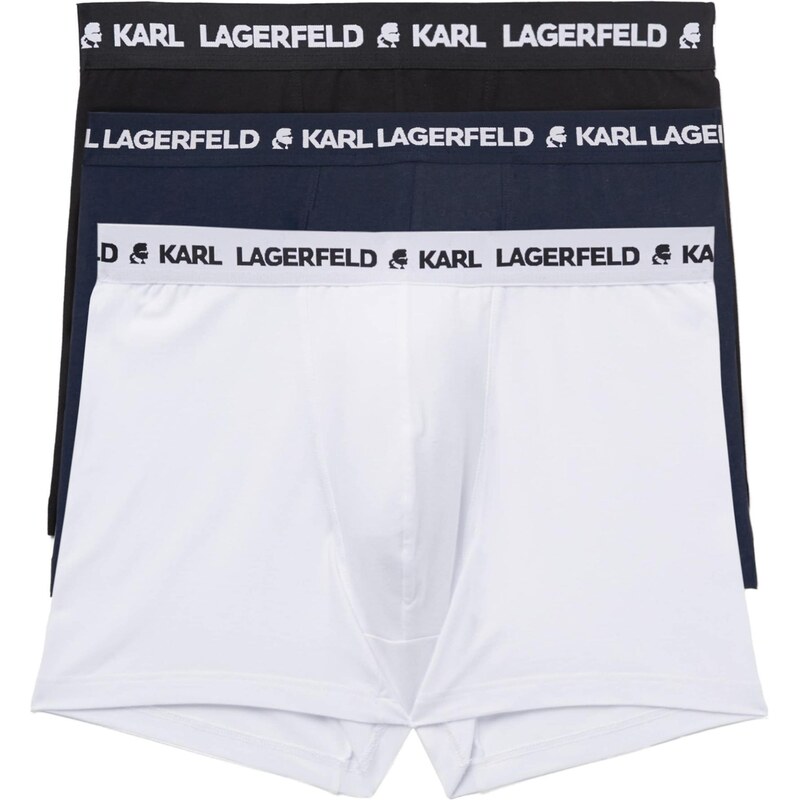 Karl Lagerfeld Boxerky marine modrá / černá / bílá