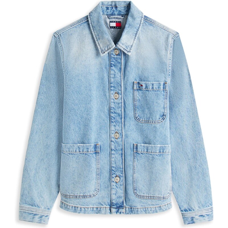 Tommy Jeans Přechodná bunda námořnická modř / světlemodrá / červená / 106582599