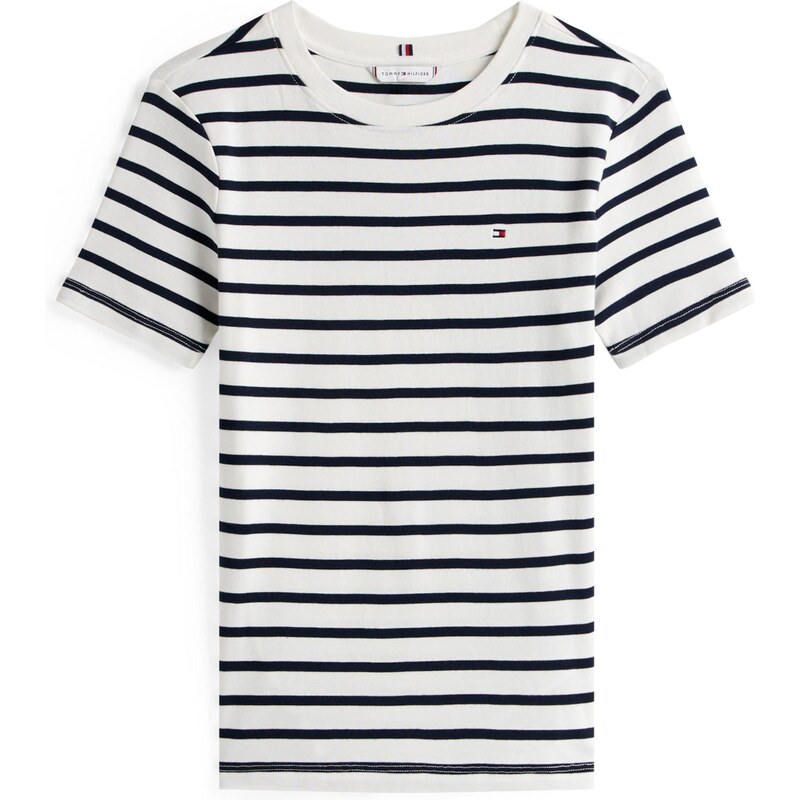 TOMMY HILFIGER Tričko CODY černá / bílá