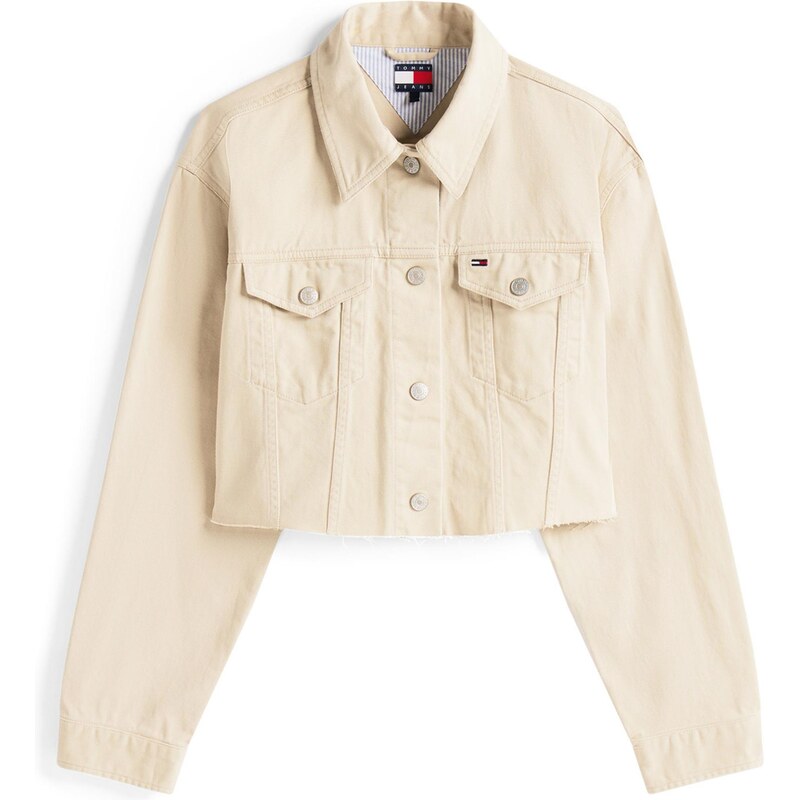 Tommy Jeans Přechodná bunda marine modrá / khaki / červená / bílá 106582638