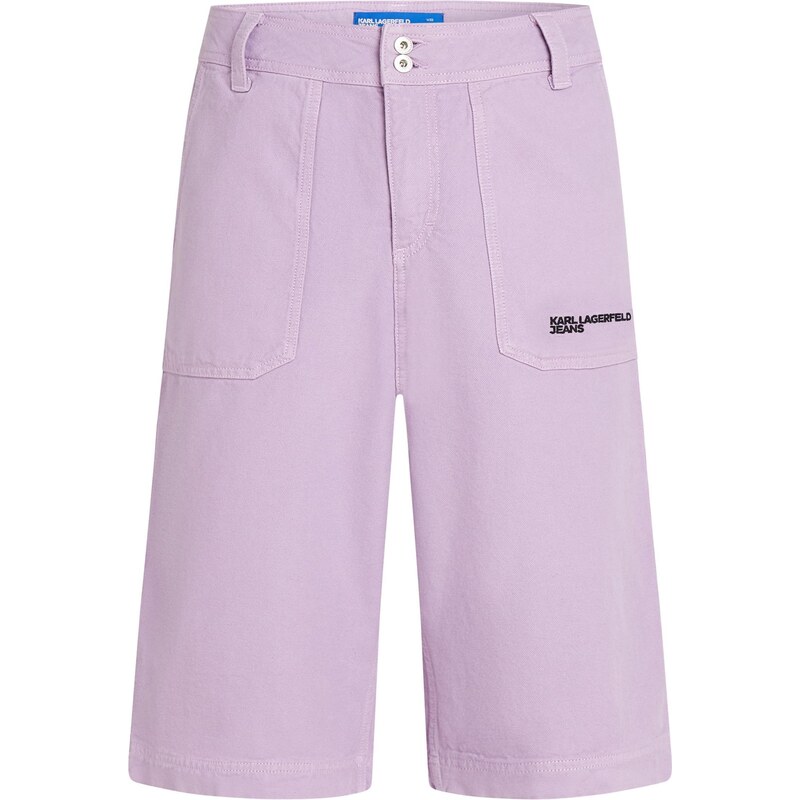 KARL LAGERFELD JEANS Kalhoty lenvandulová / černá