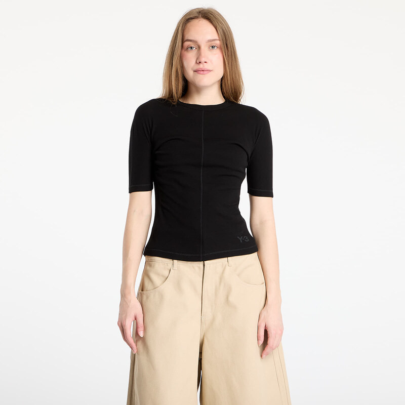Tričko Y-3 Fitted Short Sleeve T-Shirt Black XS 106601090