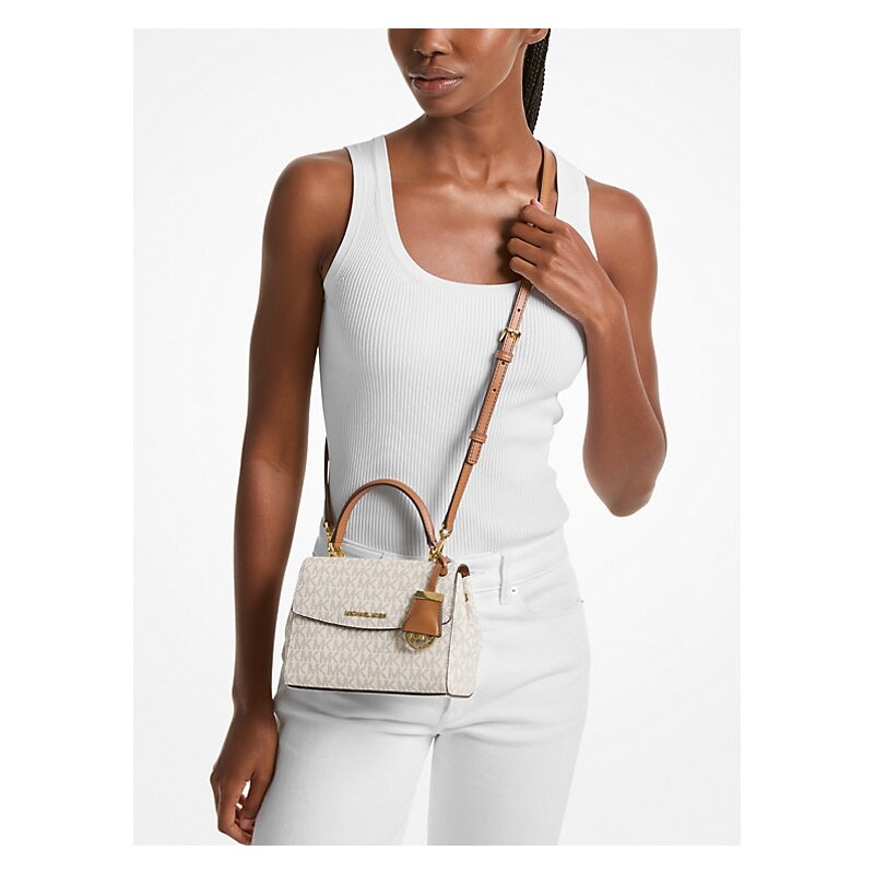 Michael Kors Ava xs crossbody kabelka logo vanilla