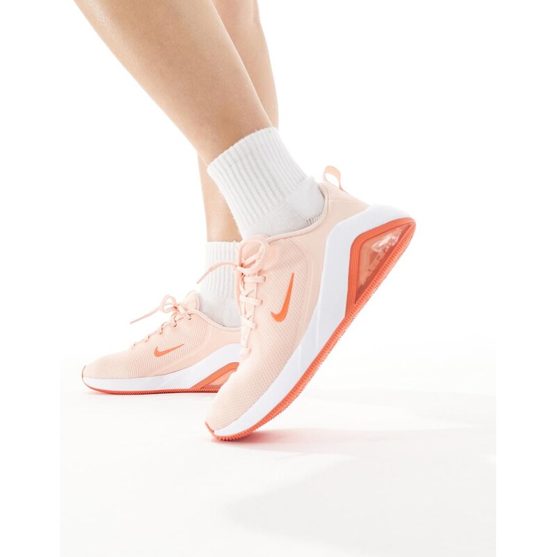 Nike Training Air Zoom Bella 7 unisex trainers in pink and white