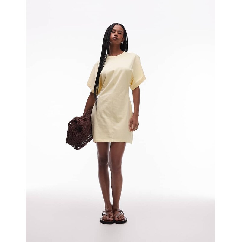 & Other Stories mini jersey t-shirt dress with short kimono sleeves in 106603550