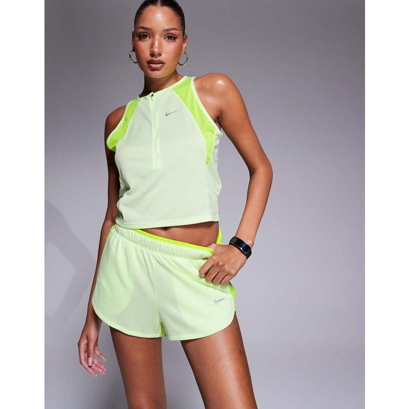 Nike Running Race Series Dri-FIT 2 inch shorts in lime green 106614029