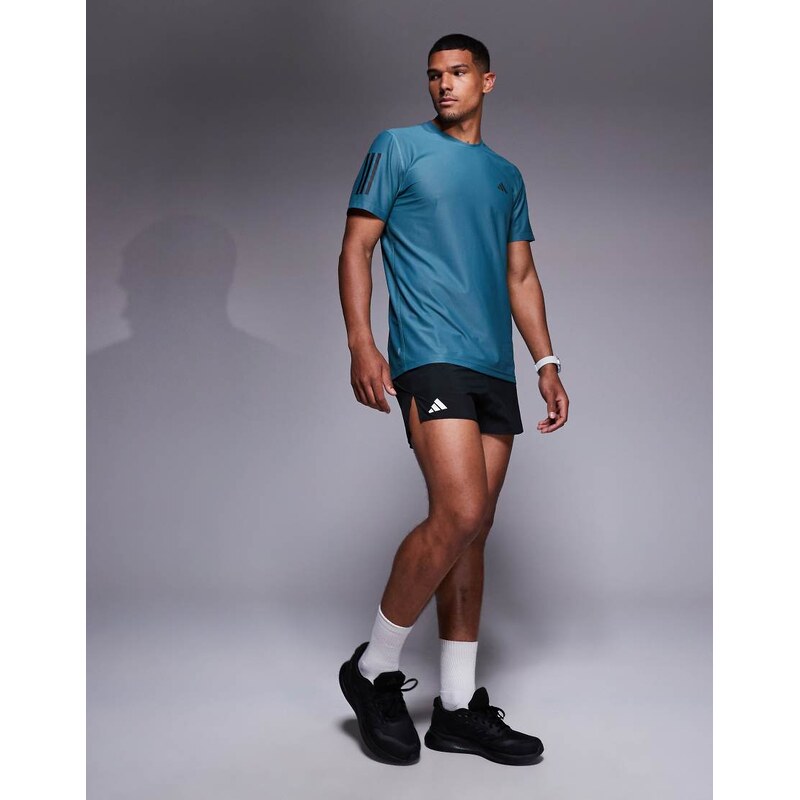 adidas performance adidas Running Own The Run t-shirt in teal-Blue