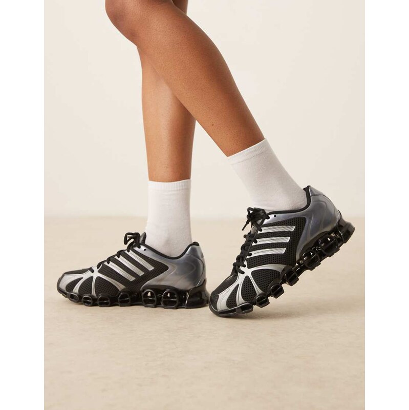 adidas Originals Mega Ghostride trainers in black and grey