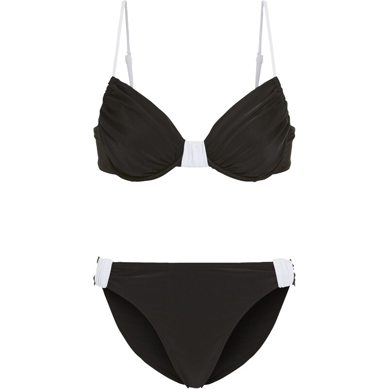 LSCN by LASCANA Bikiny černá / bílá