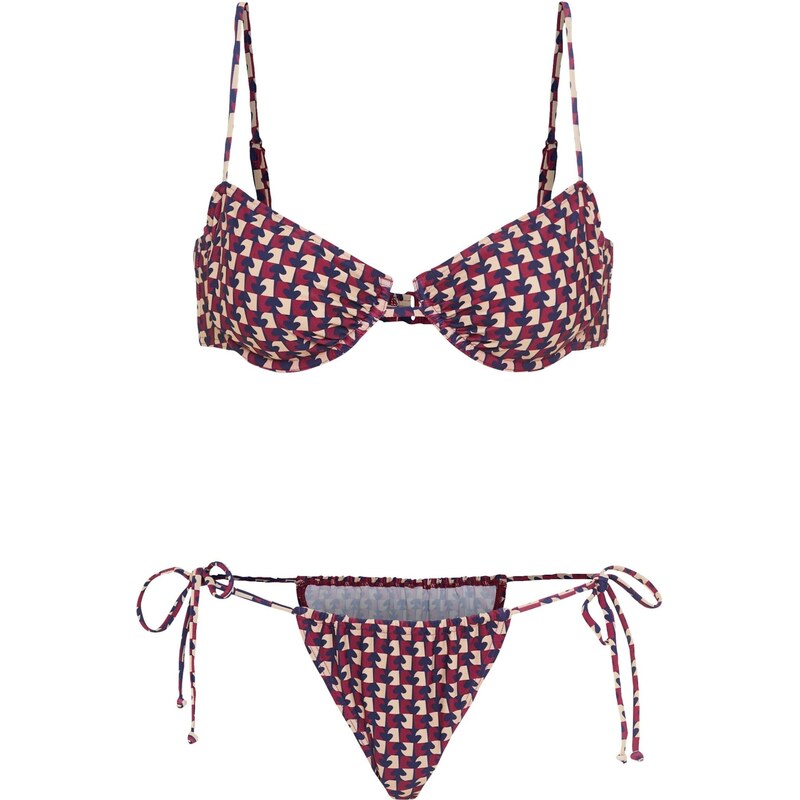 LSCN by LASCANA Bikiny režná / námořnická modř / bordó