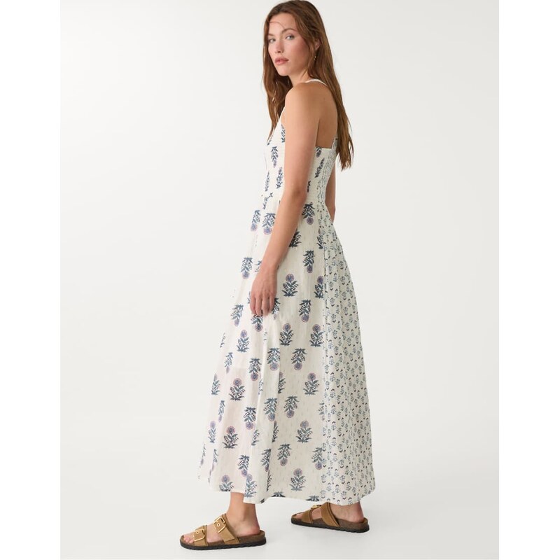 Stradivarius midi dress in navy blue 106612568