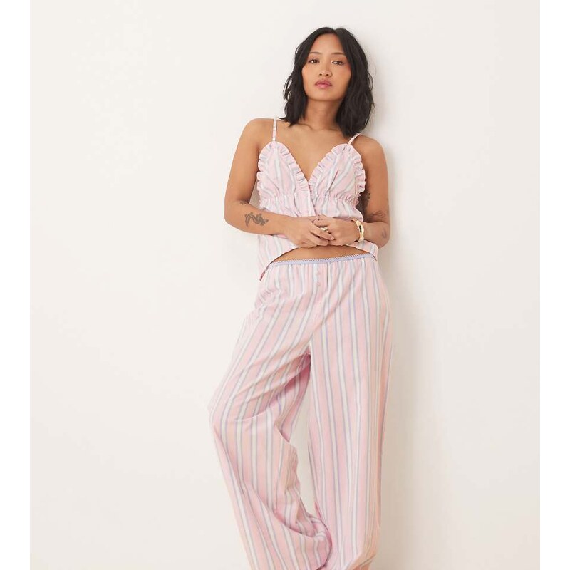 ASOS Petite ASOS DESIGN Petite mix & match woven pyjama trouser in 107712312