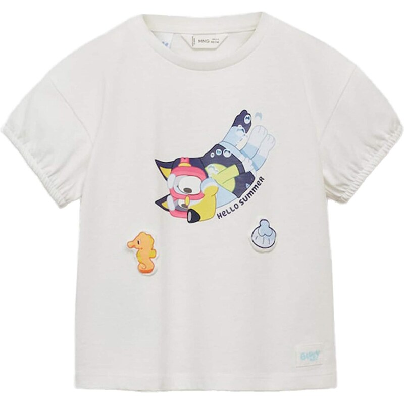 MANGO KIDS Tričko BLUSEA marine modrá / světlemodrá / pink /