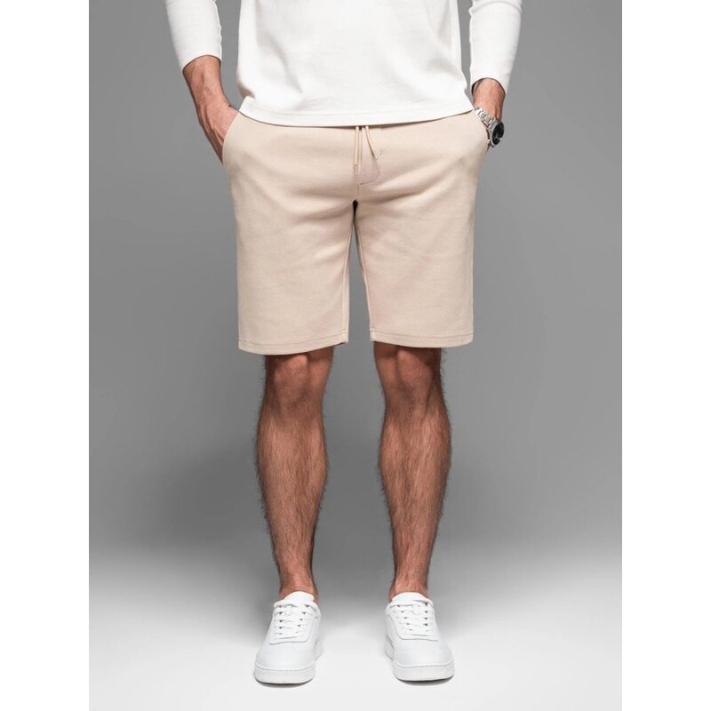 Ombre Clothing Béžové chinos šortky V2 SRCS-0168