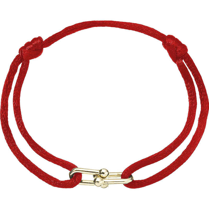 Kabbalah náramek s pozlacenou ozdobou 13094.3 red