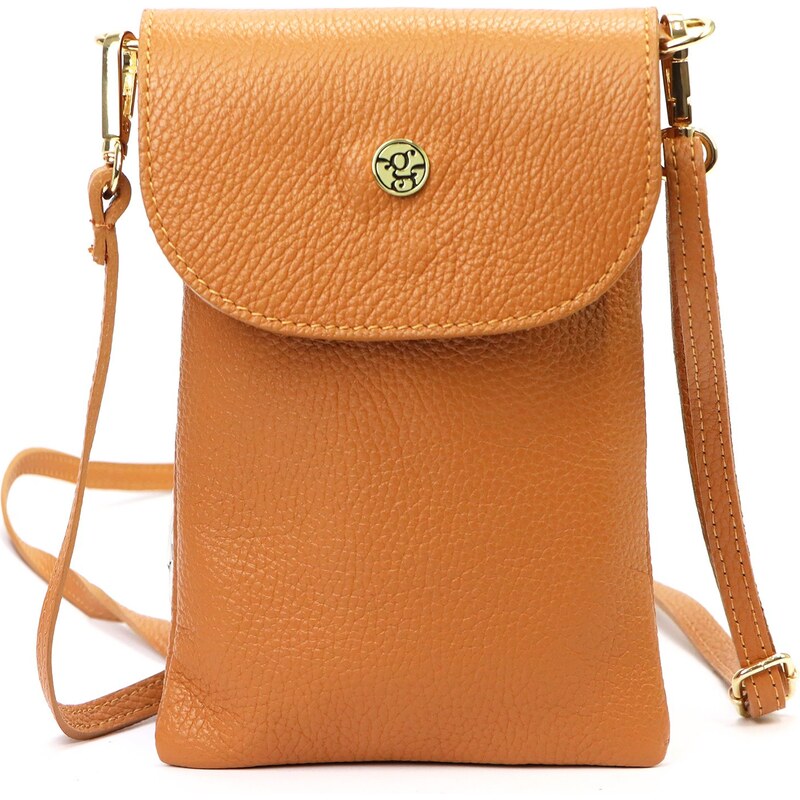 Kožená crossbody kabelka Gregorio 1747 camel