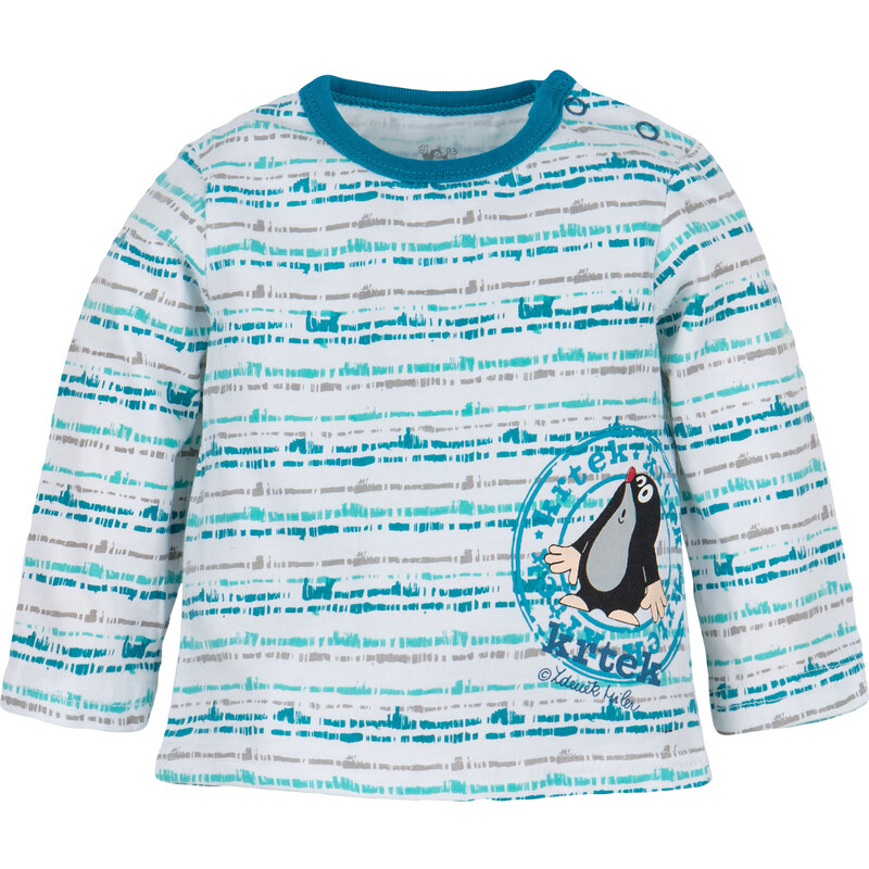 G-mini Chlapecké tričko s proužky Krteček, bílo-modré