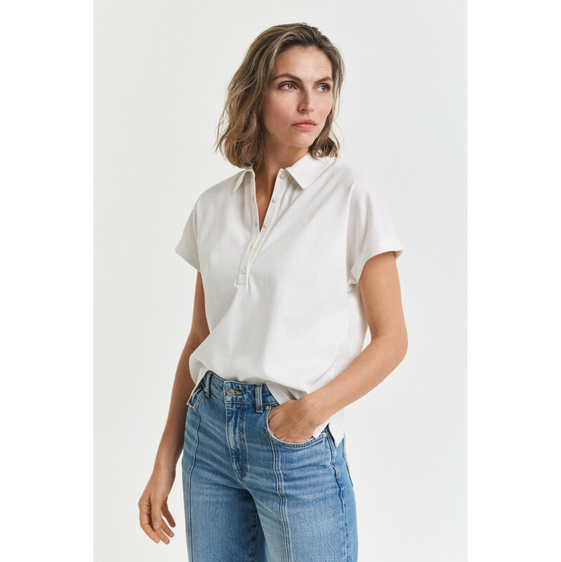 POLOKOŠILE GANT SS PIQUE POLO WHITE