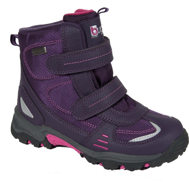 Bugga Dívčí kotníkové boty s membránou - tmavě fialové
