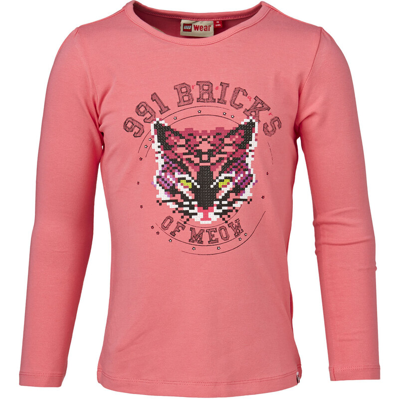LEGO® wear Dívčí tričko s kočkou Tanisha 612 - růžové
