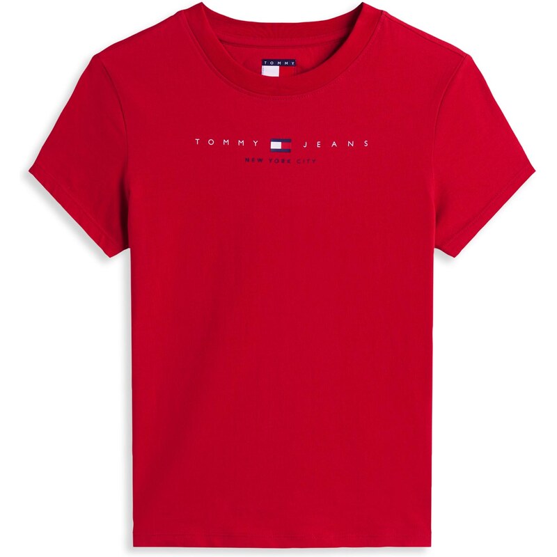 Tommy Jeans Tričko námořnická modř / červená / bílá