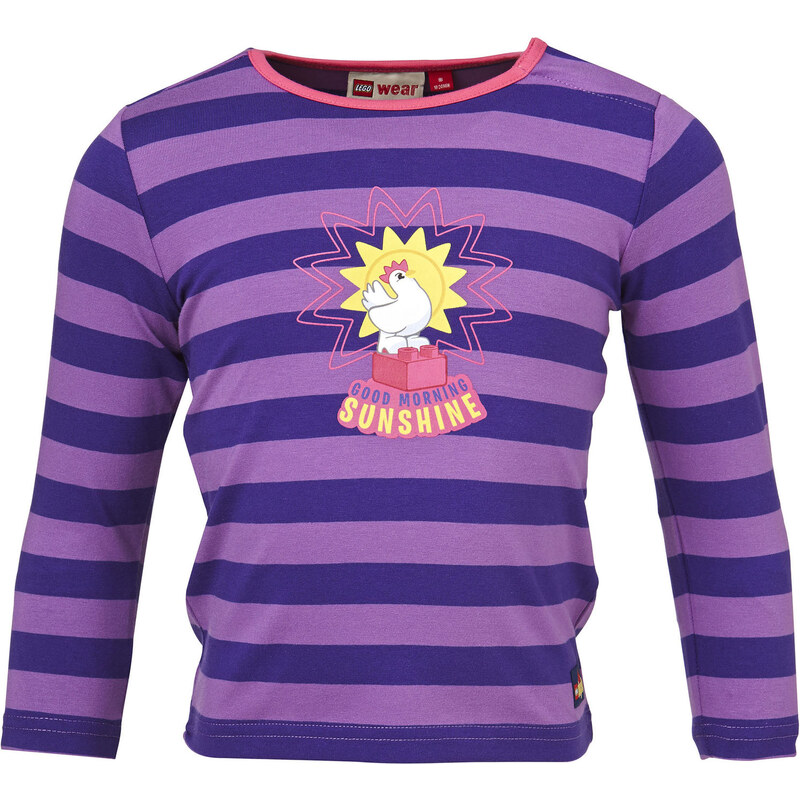 LEGO® wear Dívčí pruhované tričko Tina 605 - fialové