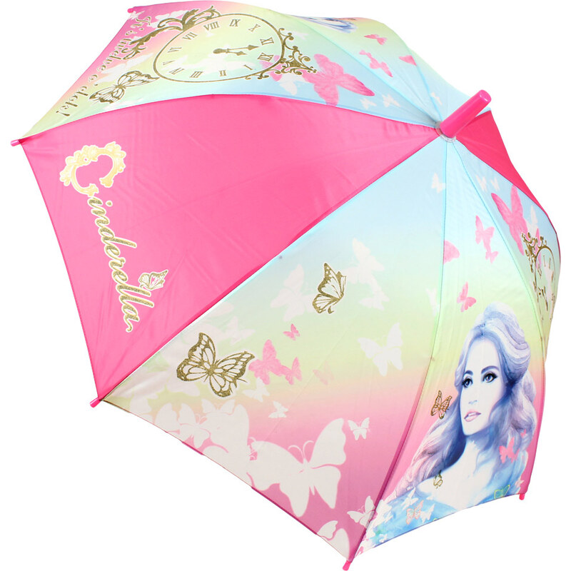 Disney Brand Dívčí deštník Popelka - růžový