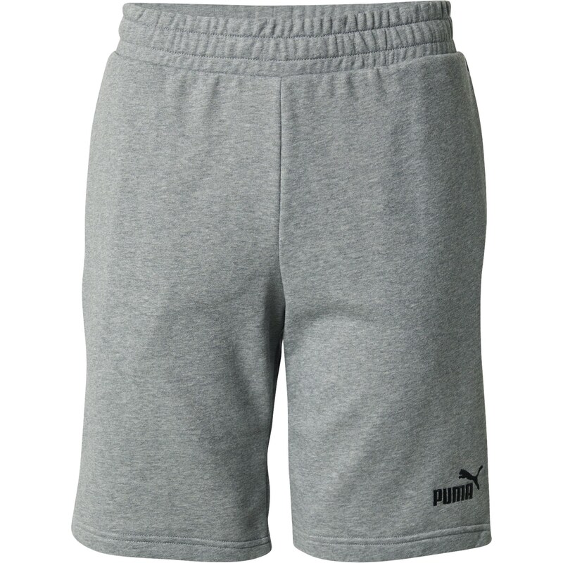 PUMA Sportovní kalhoty ESS No. 1 šedý melír / černá
