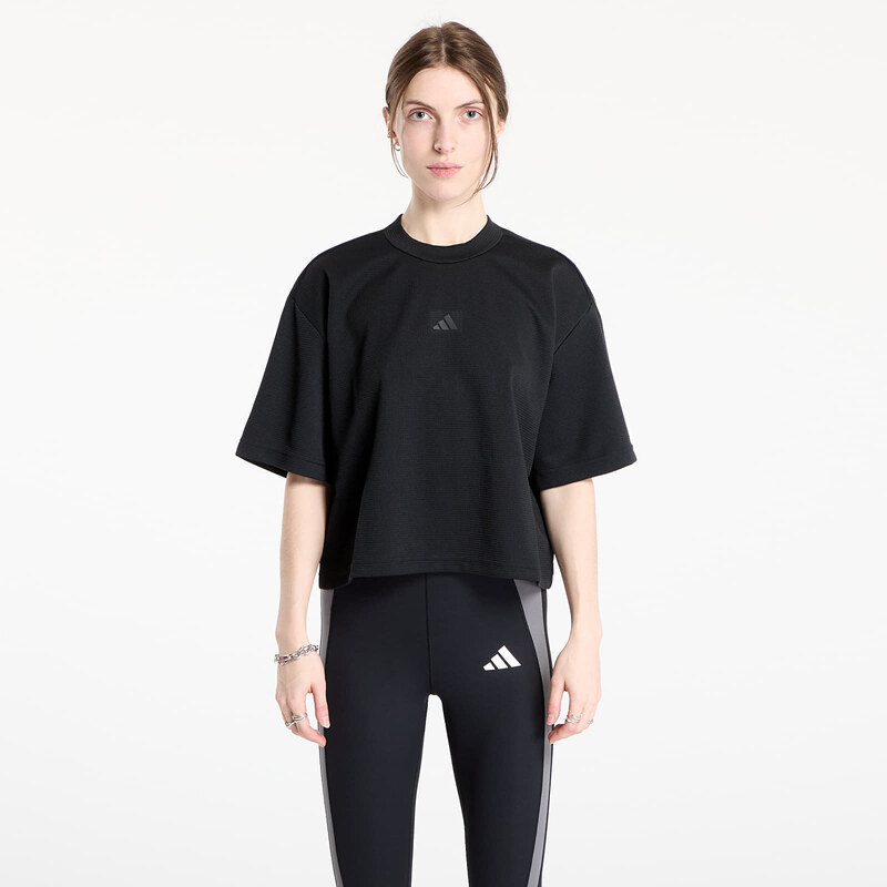 adidas Performance Tričko adidas Yoga Motion Waffle T-Shirt Black XS 106683449