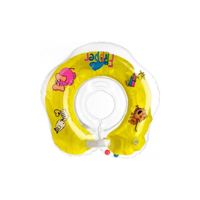 Teddies Plavací nákrčník Flipper žlutý