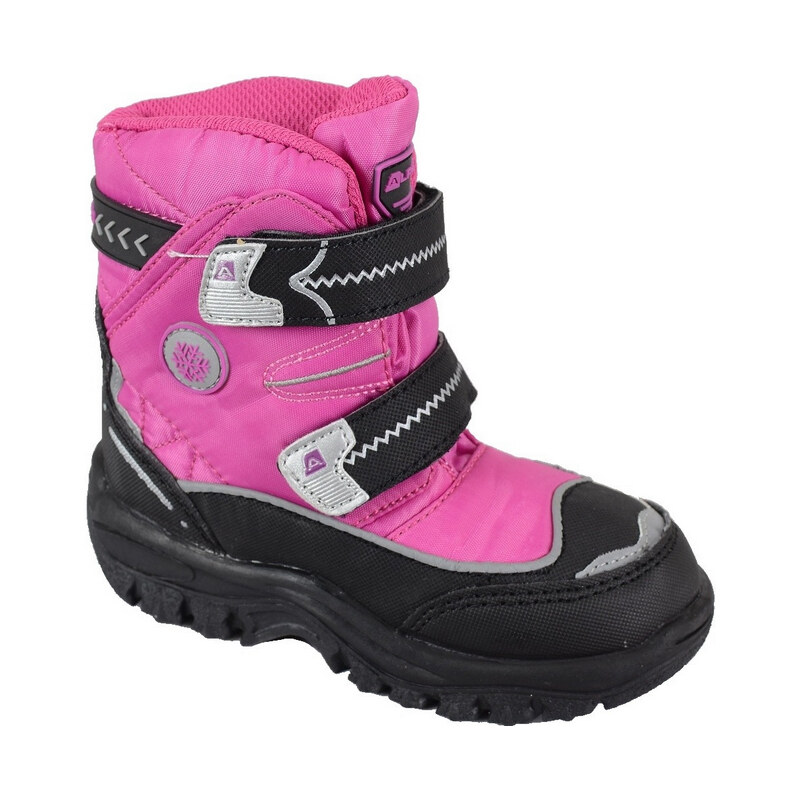 ALPINE PRO Dívčí zimní kotníkové boty Antartica Kids - růžové