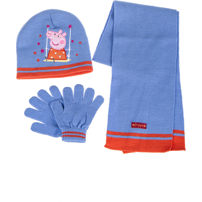 Peppa Pig Zimní set s Pepinkou - modrý